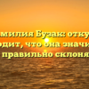 Фамилия Бузак: откуда происходит, что она значит и как ее правильно склонять