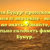 Фамилия Букур: происхождение, история и значение – все, что нужно знать. Узнайте, как правильно склонять фамилию Букур.