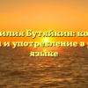 Фамилия Бутяйкин: корни, история и употребление в русском языке