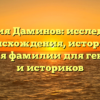 Фамилия Даминов: исследование происхождения, истории и значения фамилии для генеалогов и историков