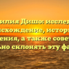Фамилия Дишо: исследуем происхождение, историю и значения, а также советуем правильно склонять эту фамилию