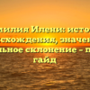 Фамилия Илени: история происхождения, значение и правильное склонение – полный гайд
