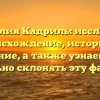 Фамилия Кадриль: исследуем происхождение, историю и значение, а также узнаем, как правильно склонять эту фамилию
