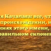 Фамилия Качалаба: все, что нужно знать о происхождении, истории и значениях этого имени, а также о правильном склонении