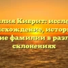 Фамилия Кибрит: исследуем происхождение, историю и значение фамилии в различных склонениях