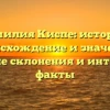 Фамилия Киспе: история, происхождение и значение, основные склонения и интересные факты