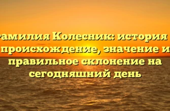 Фамилия Колесник: история и происхождение, значение и правильное склонение на сегодняшний день Фамилия Колесник: история и происхождение, значение и правильное склонение на сегодняшний день