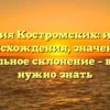 Фамилия Костромских: история происхождения, значение и правильное склонение – всё, что нужно знать