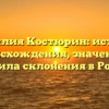 Фамилия Костюрин: история происхождения, значение и правила склонения в России