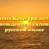 Фамилия Кочегура: история, происхождение и склонение в русском языке