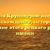Фамилия Круподеров: исследуем происхождение, историю и склонение этого редкого русского имени