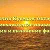 Фамилия Кубеков: история и происхождение названия, значения и склонение фамилии
