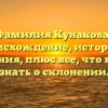 Фамилия Кунакова: происхождение, история и значения, плюс все, что нужно знать о склонении.