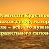 Фамилия Курбанов: происхождение, история и значение — всё, что нужно знать для правильного склонения!