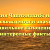 Фамилия Чаплинский: история происхождения и значения, правильное склонение и интересные факты