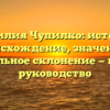 Фамилия Чупилко: история, происхождение, значение и правильное склонение — полное руководство