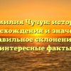 Фамилия Чучун: история происхождения и значения, правильное склонение и интересные факты