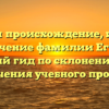 Изучаем происхождение, историю и значение фамилии Егиянц: полный гид по склонению для облегчения учебного процесса!