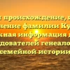 Изучаем происхождение, историю и склонение фамилии Куничка: важная информация для исследователей генеалогии и семейной истории
