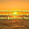 Изучаем родовое дерево: происхождение, история и значения фамилии Чмутова