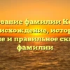 Исследование фамилии Колибаба: происхождение, история, значение и правильное склонение фамилии