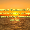 Исследуем Фамилию Гревен: происхождение, история и склонение этого уникального имени