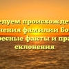 Исследуем происхождение и значения фамилии Бобак: интересные факты и правила склонения