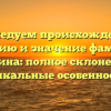 Исследуем происхождение, историю и значение фамилии Дейкина: полное склонение и уникальные особенности
