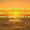 Исследуем фамилию Египетские: история, происхождение и склонение фамилии в полном объеме