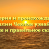 История и происхождение фамилии Чехлов: узнайте ее значение и правильное склонение