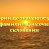 От истории до значения: узнайте все о фамилии Дымочка и ее склонении