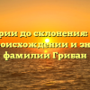 От истории до склонения: узнайте все о происхождении и значении фамилии Грибан