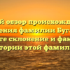 Полный обзор происхождения и значения фамилии Бугаков: узнайте склонение и факты из истории этой фамилии