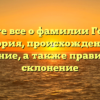 Узнайте все о фамилии Гоненко: история, происхождение и значение, а также правильное склонение