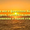 Узнайте все о фамилии Камбиев: история, происхождение и склонение в одной статье