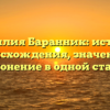 Фамилия Баранник: история происхождения, значение и склонение в одной статье
