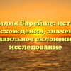 Фамилия Барейше: история происхождения, значение и правильное склонение — исследование