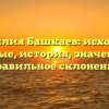 Фамилия Башкаев: исходные данные, история, значения и правильное склонение