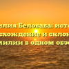Фамилия Белобаба: история, происхождение и склонение фамилии в одном обзоре!