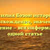 Фамилия Бозов: история и происхождение, значение и склонение — вся информация в одной статье