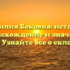 Фамилия Боковня: история, происхождение и значения имени. Узнайте все о склонении!