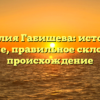 Фамилия Габишева: история и значение, правильное склонение и происхождение