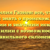 Фамилия Газиев: все, что вы хотели знать о происхождении, истории и значении исконной фамилии с возможностью правильного склонения