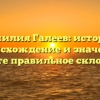 Фамилия Галеев: история, происхождение и значение. Узнайте правильное склонение!