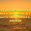 Фамилия Годино: происхождение, история и значение, а также особенности склонения в разных языках