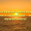 Фамилия Гужов: происхождение, история и склонение — все, что нужно знать!