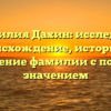 Фамилия Дахин: исследуем происхождение, историю и склонение фамилии с полным значением