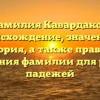 Фамилия Кавардаков: происхождение, значение и история, а также правила склонения фамилии для разных падежей