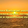 Фамилия Кальман: исследуем происхождение, историю, значение и правильное склонение