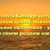 Фамилия Кандур: история происхождения, значение и правильное склонение – узнайте все о своем родном имени.
